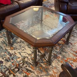  Coffe Table ( Leather inlay ) 