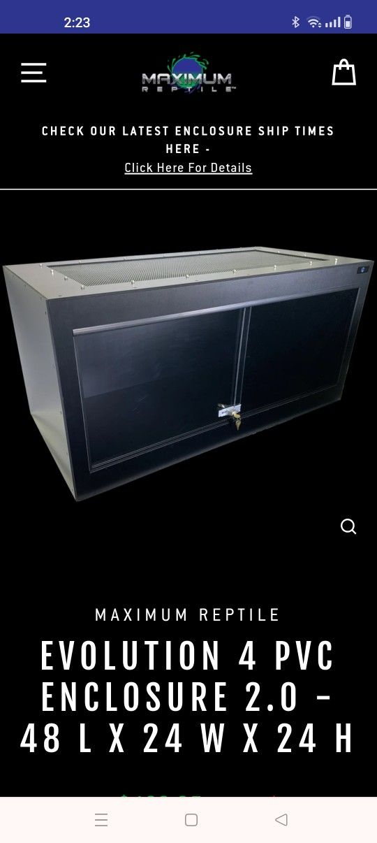 EVOLUTION 4 PVC ENCLOSURE 2.0 - 48 L X 24 W X 24 H