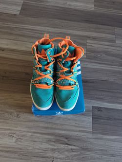 Miami Dolphin -  Adidas Midtops Men's Size 10 