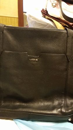 Lodis leather tote