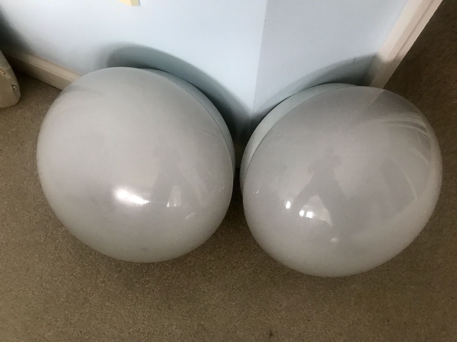 2 Over head light fixtures 12-14inches in diameter