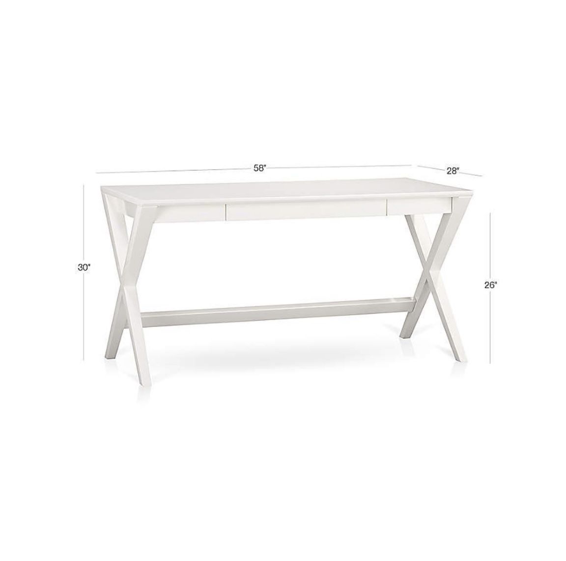 Crate and Barrel desk 58 Width