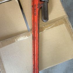 The RIDGID Heavy Duty Tool 24inch Pipe Wrench. #54