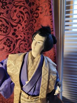 Vintage Asian Doll In Kimono