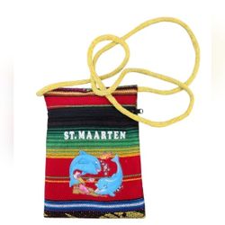 St. Maarten Multicolored Woven Handbag