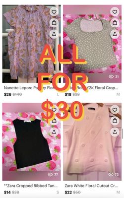 Bundle of 4 Women's Tops – All for $30