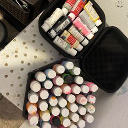 Paint And Color Pencils 