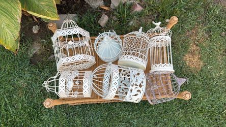 Decorative wire bird cages/craft/plants