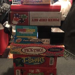 Board Game Bundle Lot Poker Scrabble Apples To Apples