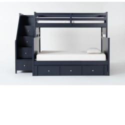 $1599 Kids Bunk Bed w/ Matresses Full over Twin w/ Dresser