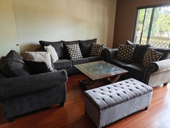 Living room couch set