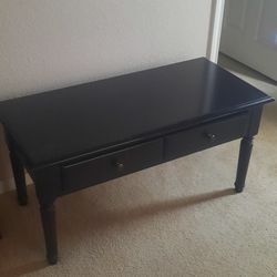 Brown Table With Drawer