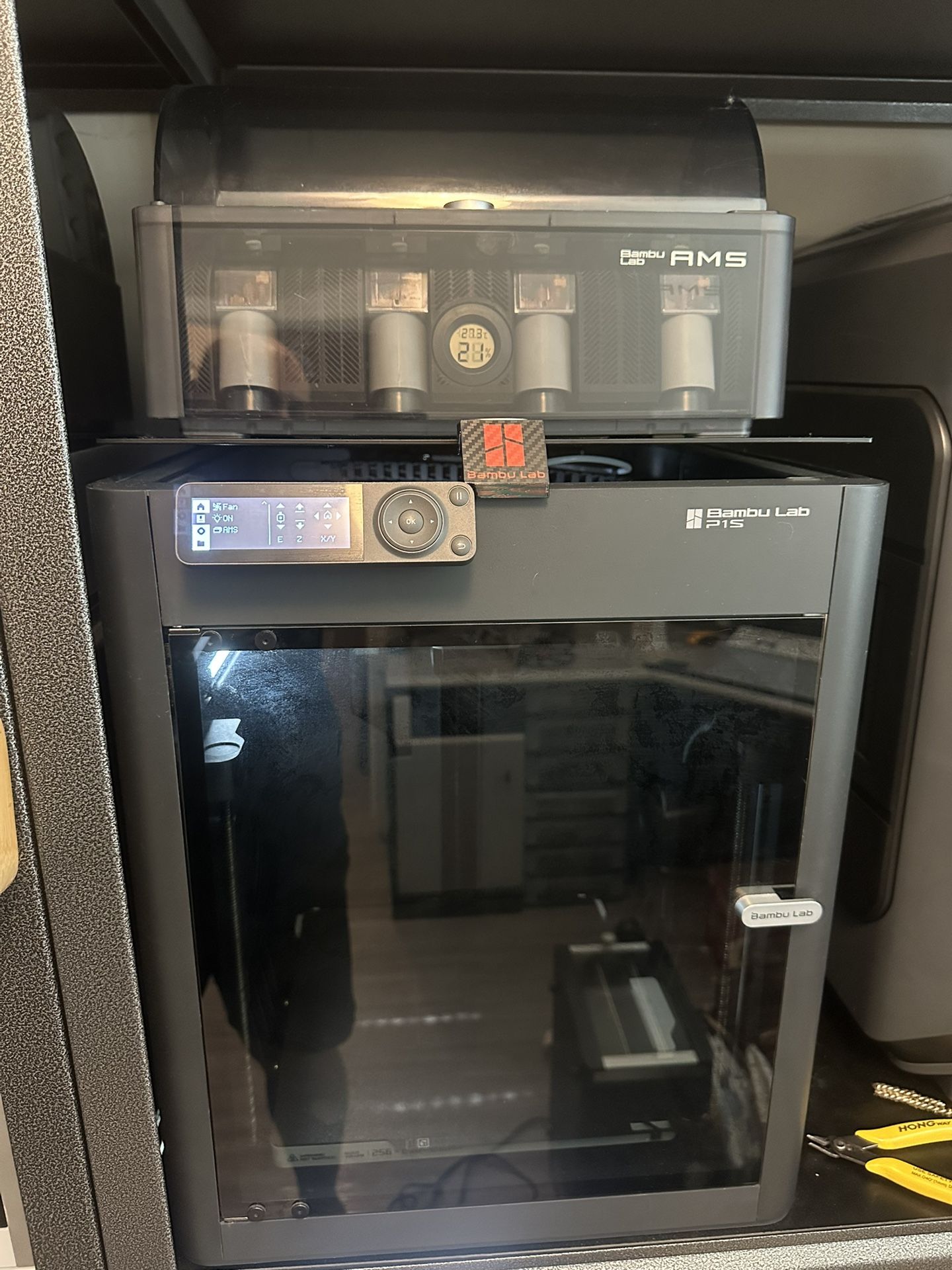 Bambu Lab P1S with 2 AMS and many accessories