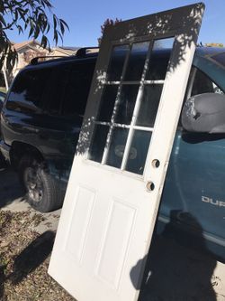 Exterior door. Double pane windows