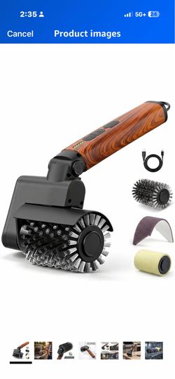 Electric Grill Brush 3-in-1 Kit – Cordless BBQ Cleaner with Reinforced Safe Metal Bristles – 2 Hours Runtime, Waterproof & Dishwasher Safe Removable B