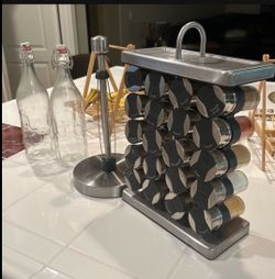 Stainless steel spice rack