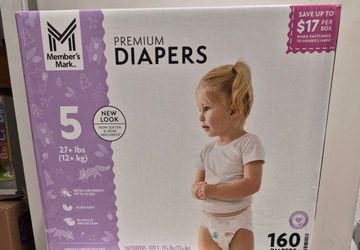 Members Mark Size 5 160 Count Diapers Disposable Diapers
