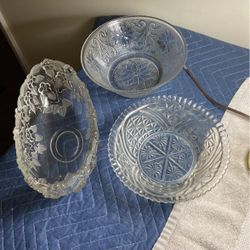 Glass crystal bowls