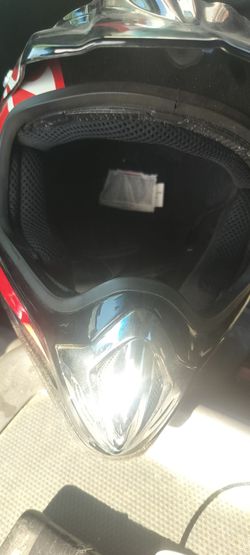 Motocross Full-Face Helmet Black Red