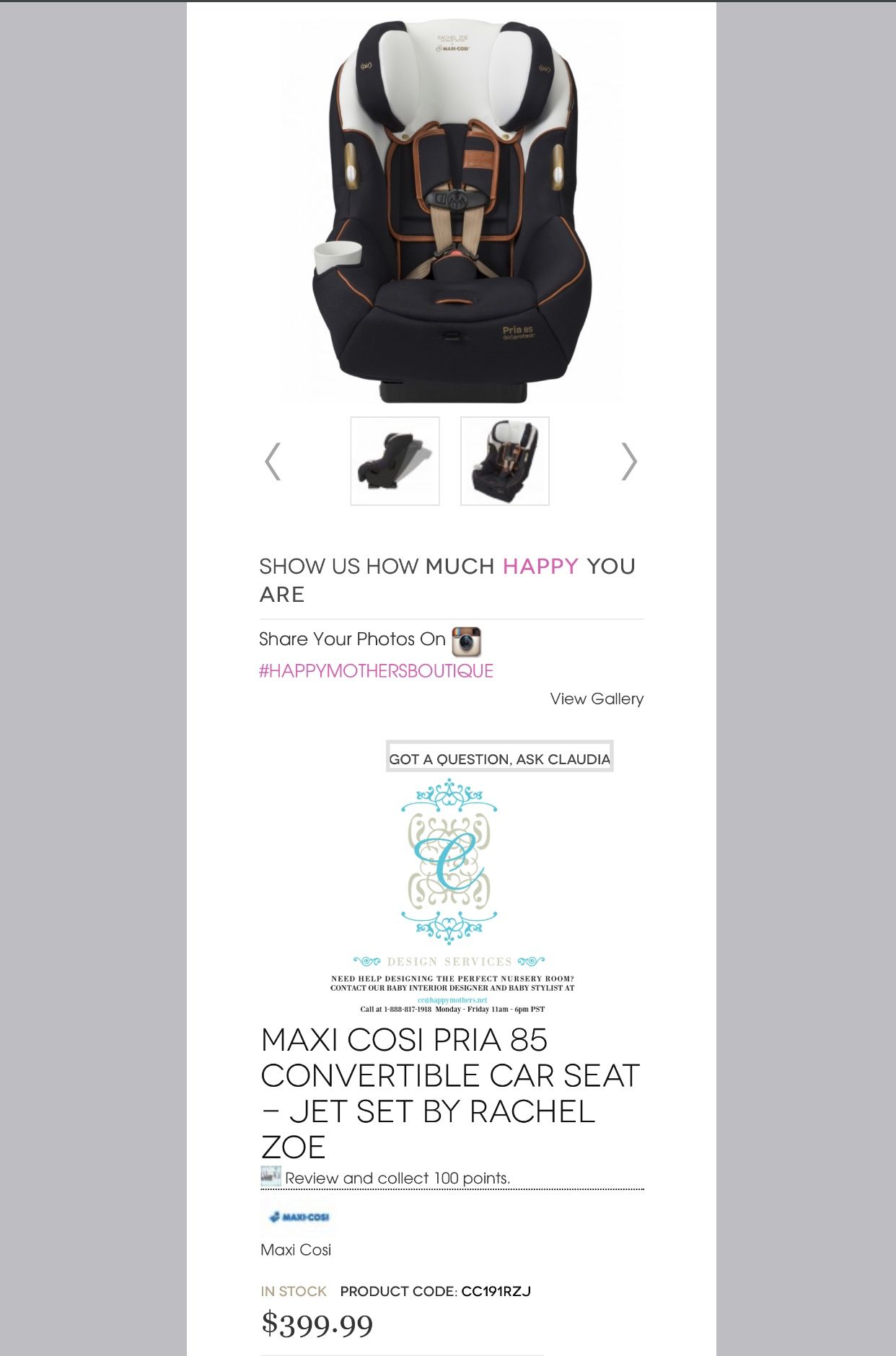 Convertible Car Seat - Used