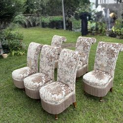 Set of 6 Vintage Victorian Parlor Chairs – $250 (Great Condition!)