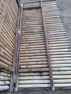 Bamboo Panel Gate with Hinges