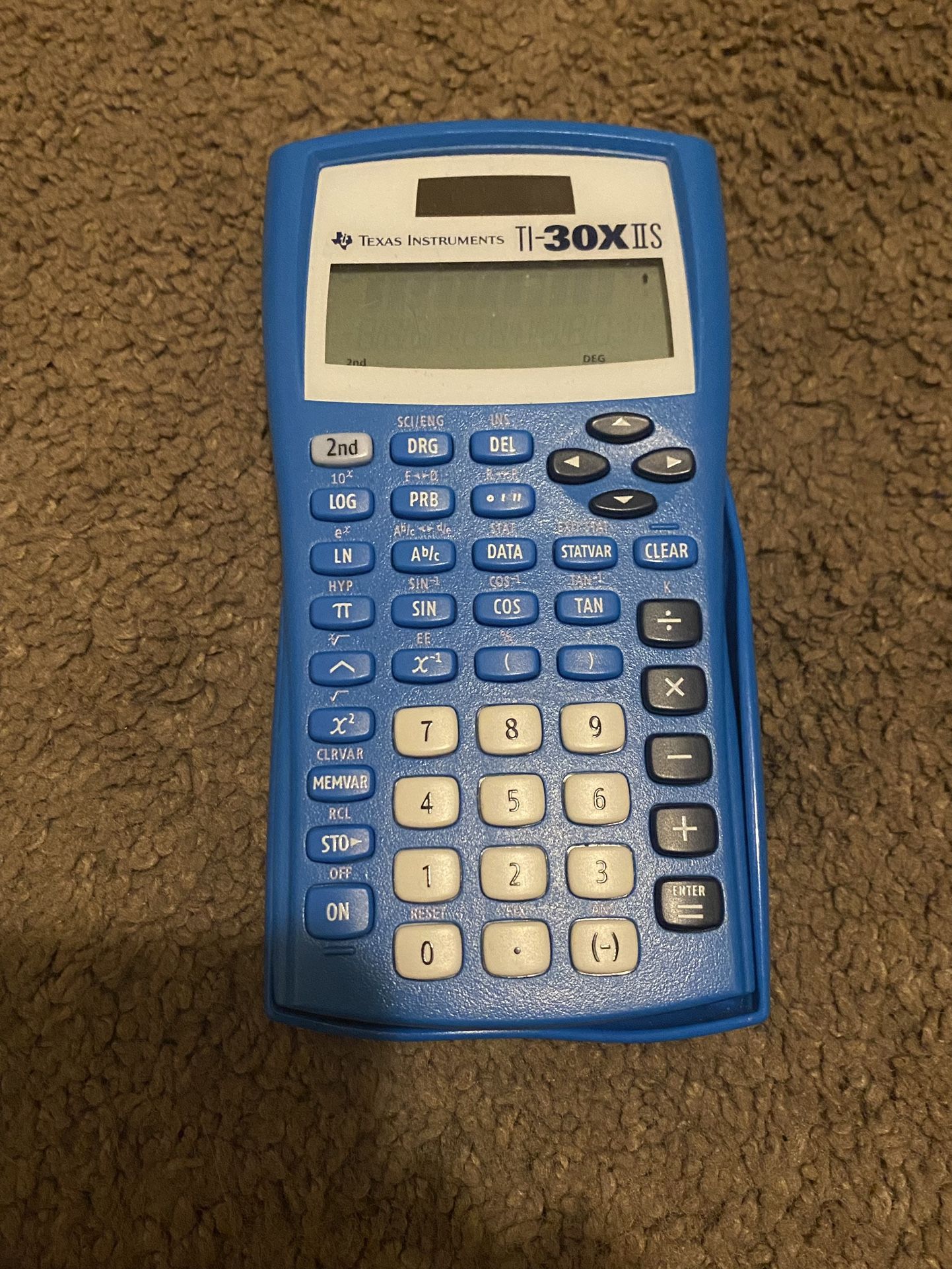 Texas Instruments Blue Calculator