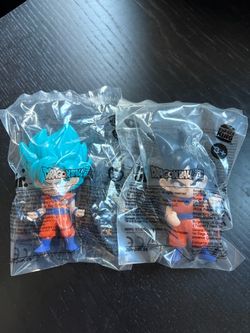 Dragon Ball Super Super Saiyan Blue Goku & Goku Burger King Figures – Sealed Set of 2