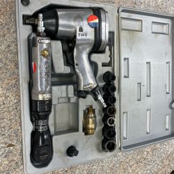 Devi bliss AT10 1/2” Impact Wrench AT20 3/8” Air Ratchet 7 Pc