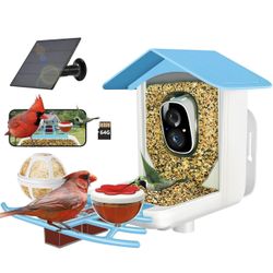 64 GB Smart Bird Feeder With Camera Solar Powered, 2.4G WiFi, Outdoor 