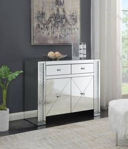 Clean Mirror Finish Accent Cabinet ONLY $375! Lowest Prices Ever!