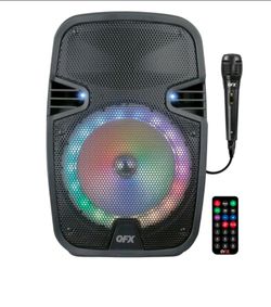 QFX Portable Wireless Tailgate Speaker — Bluetooth, LED Party Lights — New in Box