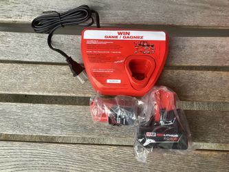 Milwaukee M12 Charger And XC4.0 And CP2.0 Batteries. Brand NEW.