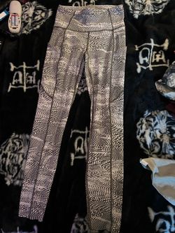 Lululemon Snake Print High-Waist Athletic Leggings