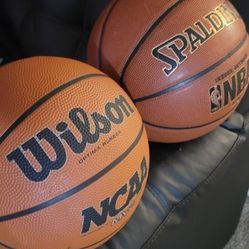 2 Like New Basketballs/just Need Air