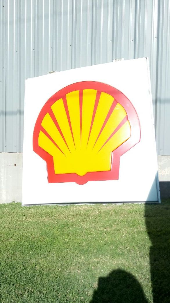 6 foot by 6 foot shell sign Business equipment