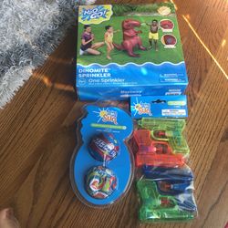 Summer Toys Dino Sprinkler , Mini Water Guns & Water Hopper And Splash Ball