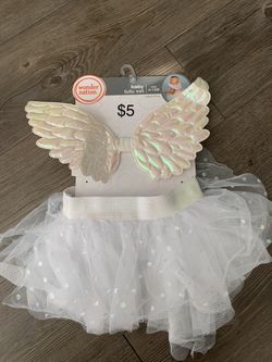 Baby Costume/ Angel Wings And Tutu