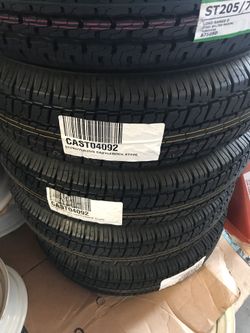 4x trailer tire 205x75-15 $220