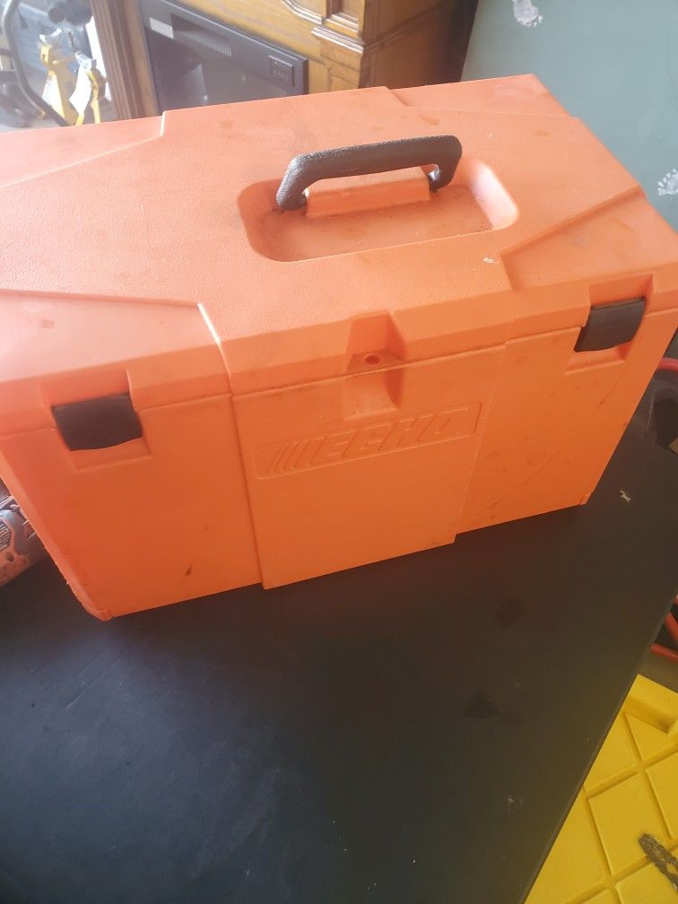 ECHO Box With 6 Used But Great Condition Chainsaw Blades
