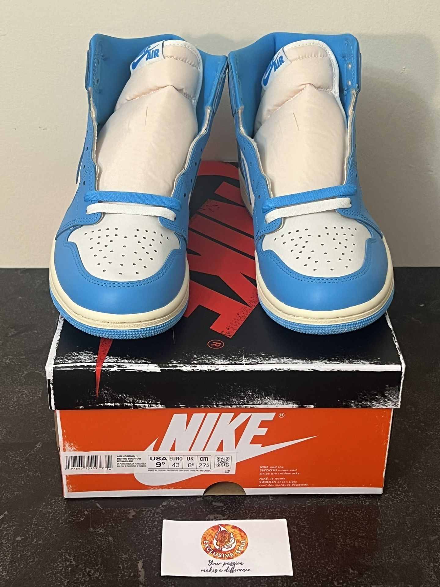 Jordan 1 High - UNC Reimagined - Mens 9.5 - Dead Stock