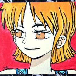 ONE PIECE ANIME NAMI PAINTING 