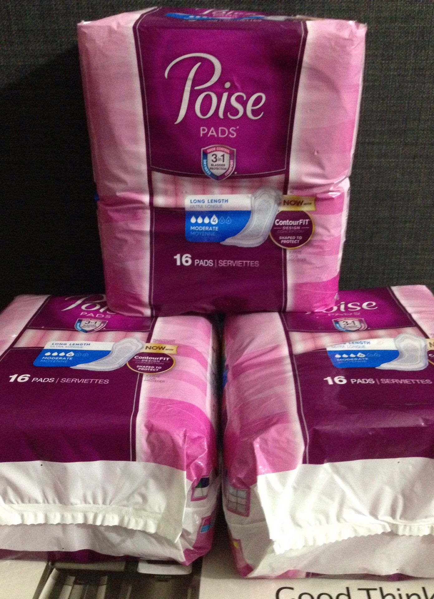 3 Packs of POISE PAD Bladder Protection . Please See All The Pictures and Read the description