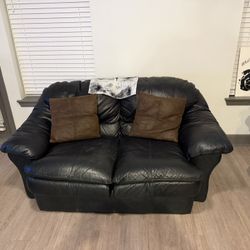 Two Matching Leather Couches