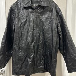 Goya Barcelona men Leather Jacket XXXl