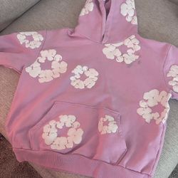 ‘Powder Pink’ Denim Tears hoodie size Large