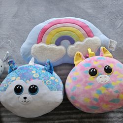 Beanie Baby Pillows/ Rainbow 