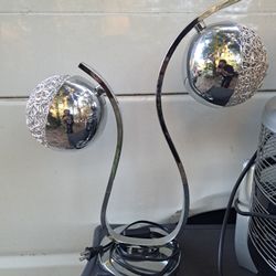 Mid-century Modern "Eyeball" or "Space Age" Chrome Table Lamp 2012