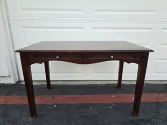 Hardwood 2 Drawer DESK/TABLE