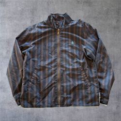 Original Penguin Munsingwear Striped Harrington Jacket Mens M Mod Indie Sleaze Y2K